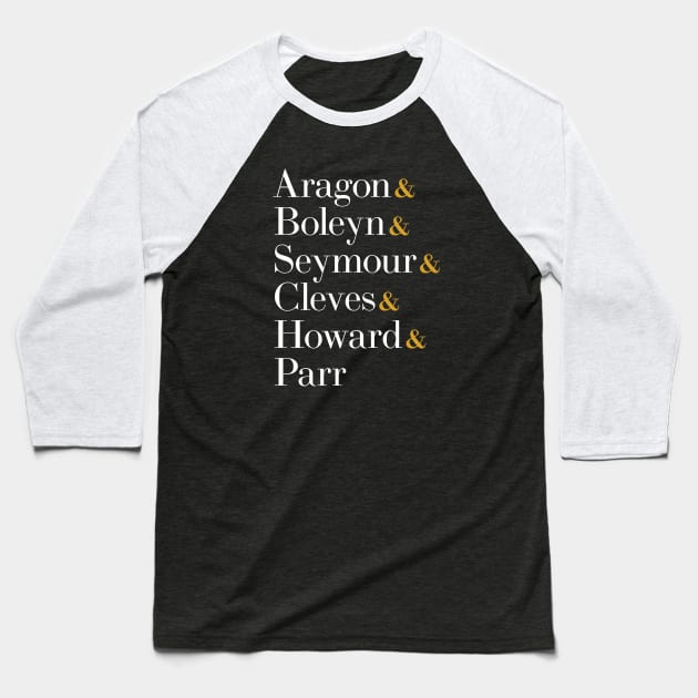 Six the Musical Queens - Ampersand Names Baseball T-Shirt by redesignBroadway